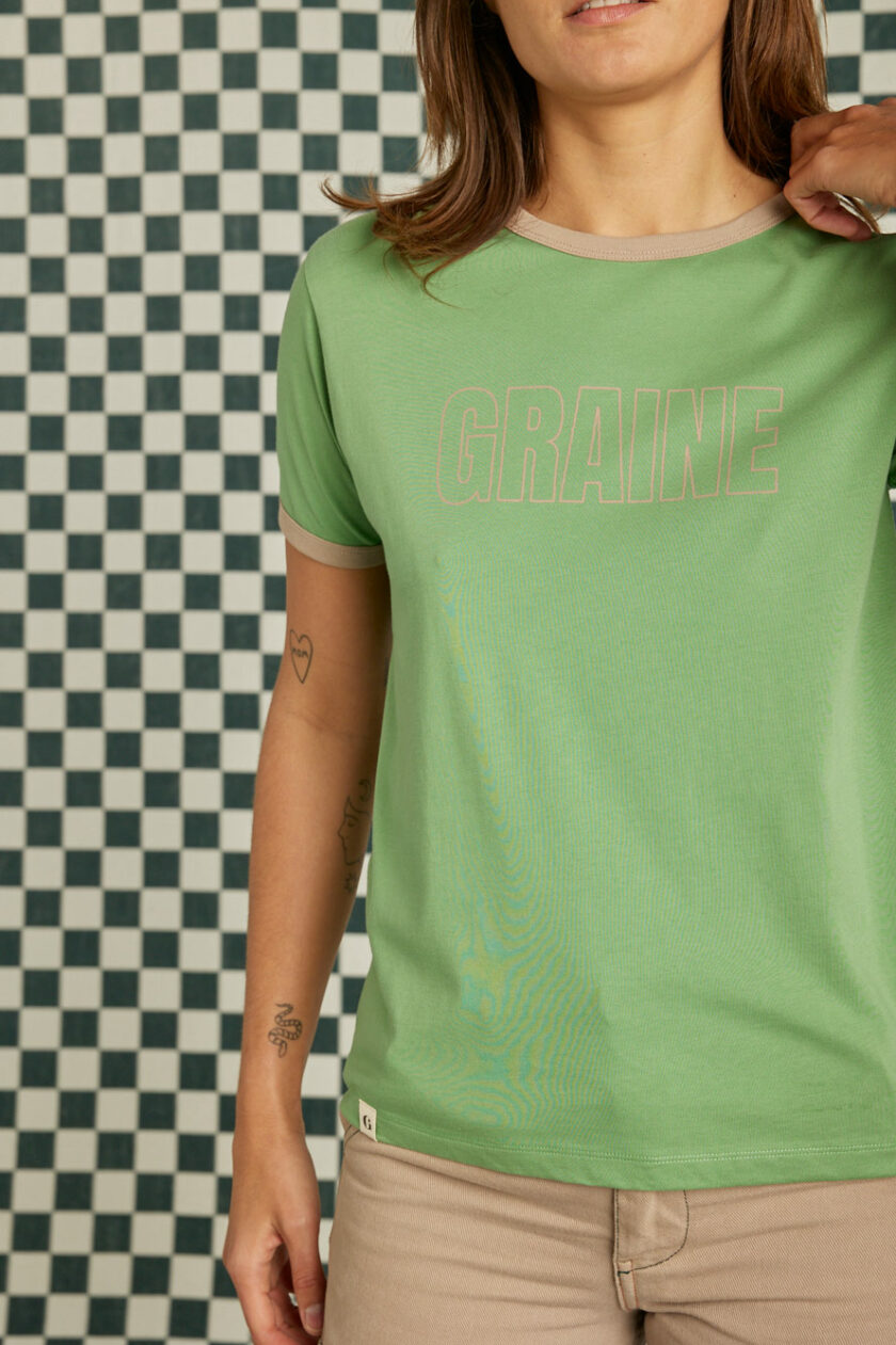 Graine Fw24 Tshirt Jardinier Vert Grfw24jar002 1